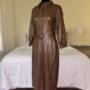 ZARA Faux Leather Dress/Coat